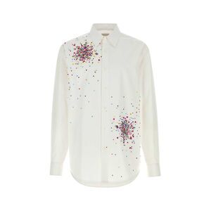 Dries Van Noten Men White Cotton Caper Shirt